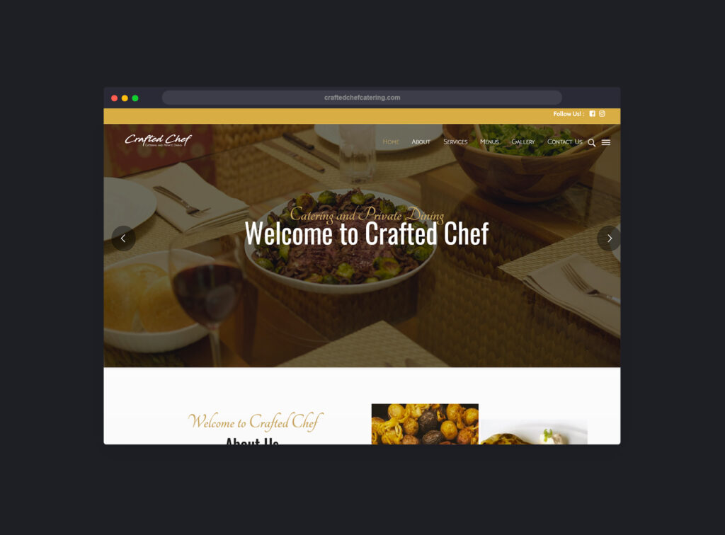Crafted Chef Website