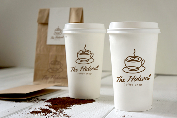 Hideaway Coffee Shop Logo